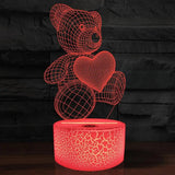 3D USB LED Night Light For Birthday Gift